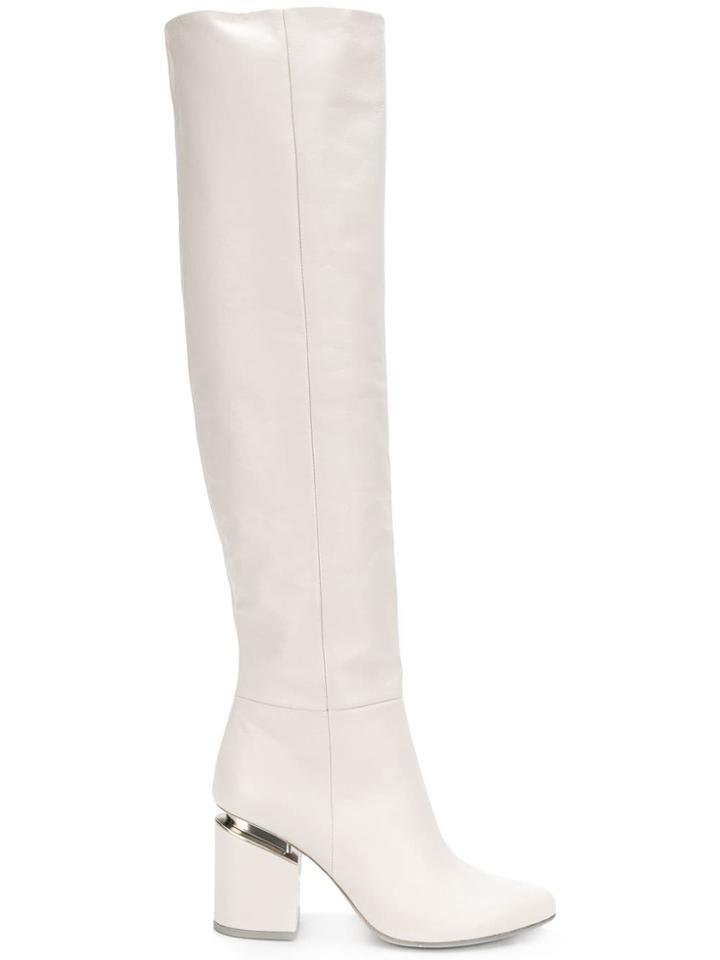 Vic Matie Knee High Boots - White