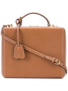 Mark Cross Grace Box Tote - Brown