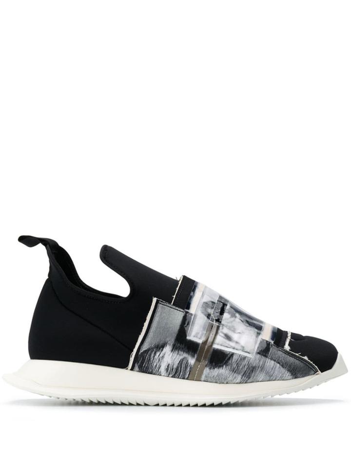 Rick Owens Drkshdw Printed Front Sneakers - Black