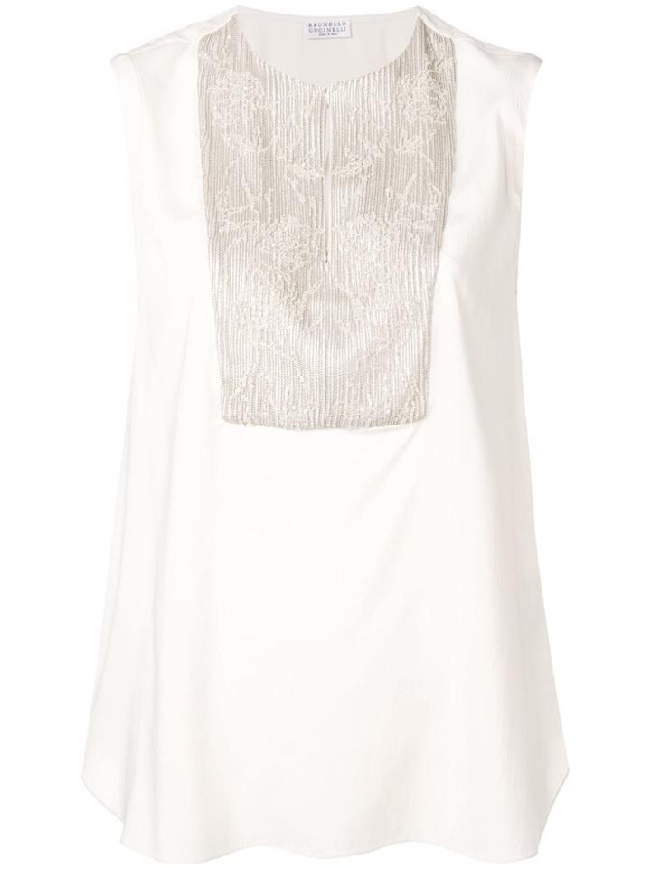 Brunello Cucinelli Sleeveless Blouse - Neutrals
