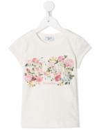 Monnalisa Teen Glam Embroidered T-shirt - White