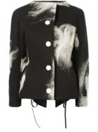 Issey Miyake Vintage Appliquéd Structured Jacket - Black