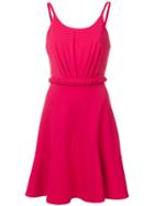 Emporio Armani Cinched Waist Mini Dress - Red