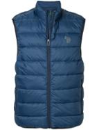 Ps By Paul Smith Quilted Gilet - Blue