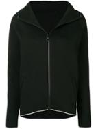 Roqa Long-sleeve Zipped Hoodie - Black