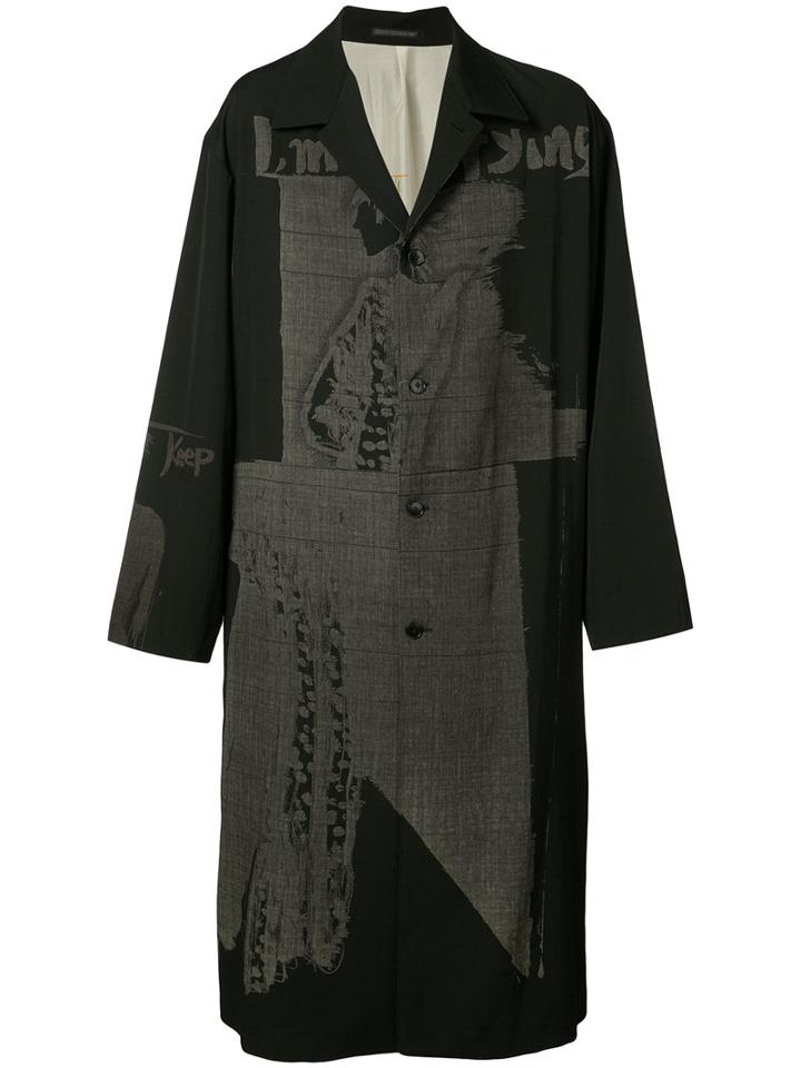 Runway Coat - Men - Silk/cupro/wool - 3, Black, Silk/cupro/wool, Yohji Yamamoto