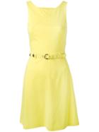 Belted Dress - Women - Polyamide/spandex/elastane/viscose - 44, Yellow/orange, Polyamide/spandex/elastane/viscose, Versace Jeans