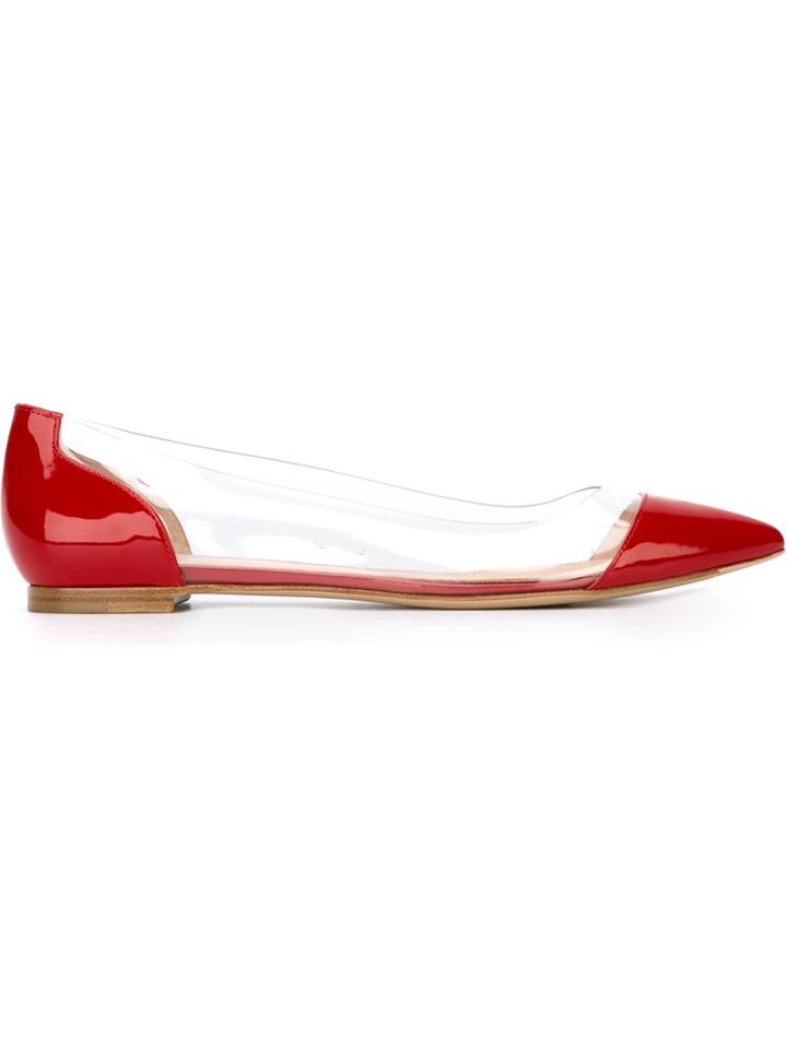 Gianvito Rossi 'plexi' Ballerinas