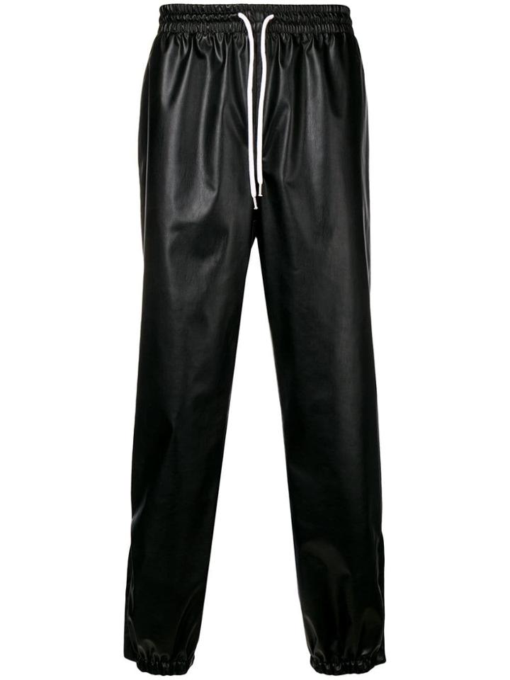 Msgm Drawstring Track Pants - Black