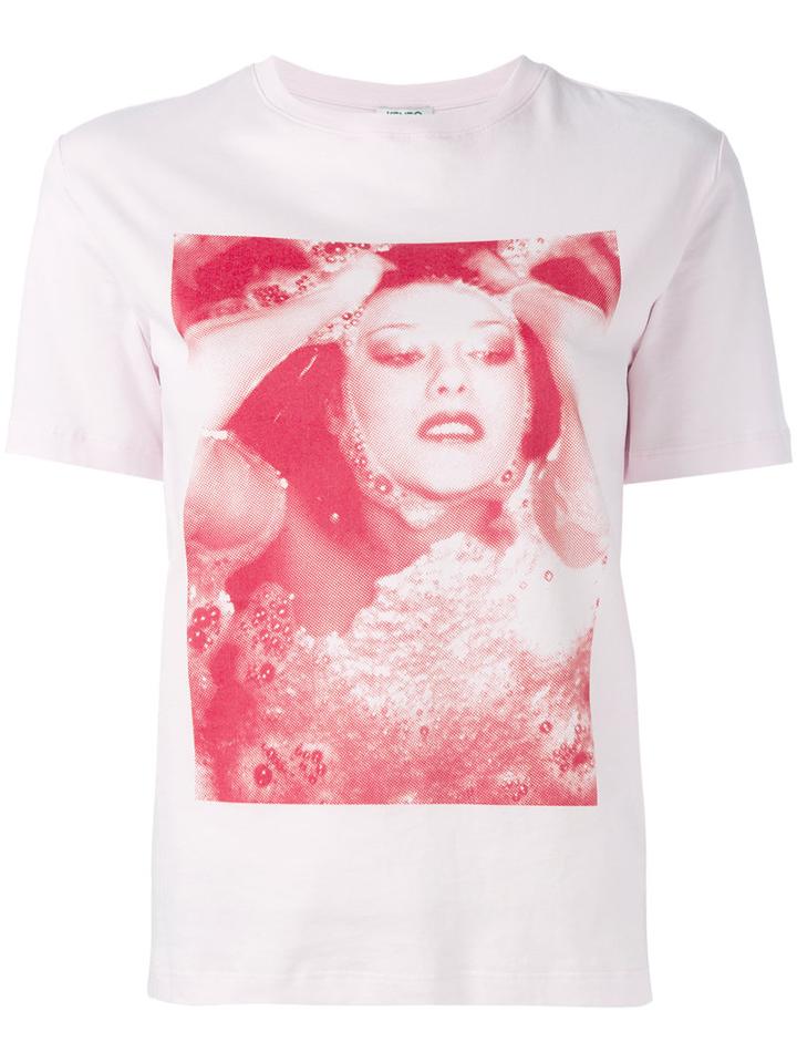 Kenzo Printed T-shirt, Women's, Size: Large, Pink/purple, Cotton