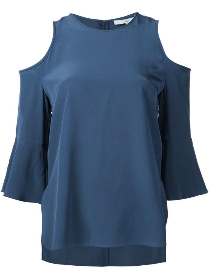 Tibi Cold Shoulder Top