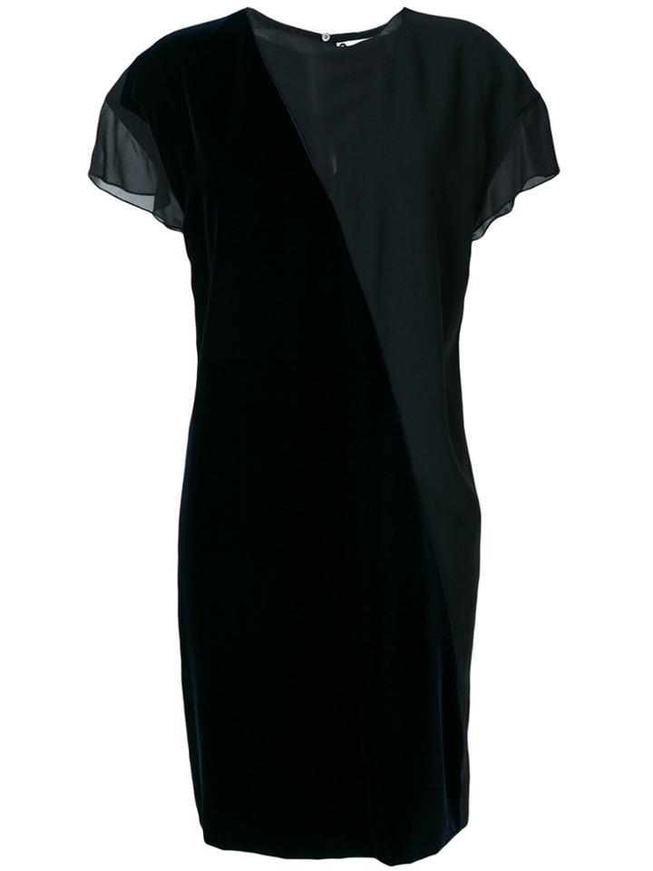 Lanvin Two-tone Asymmetric Dress - Blue
