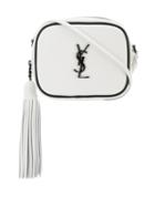 Saint Laurent Small Blogger Bag, Women's, White, Leather
