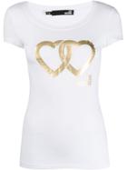 Love Moschino Interlocking Heart T-shirt - White