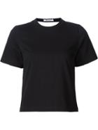 T By Alexander Wang Backless Shortsleeved T-shirt, Women's, Size: Small, Black, Cotton