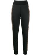 Fendi Tracksuit Style Tapered Trousers - Black