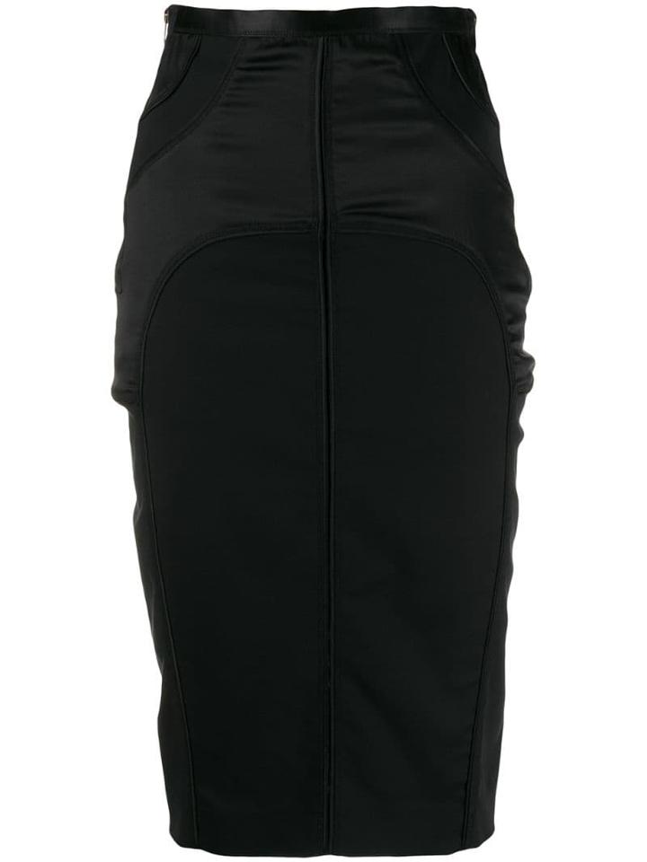 Gucci Pre-owned 2000's Panelled Pencil Skirt - Black