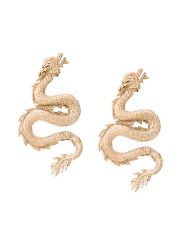 Lako Bukia X Natia Khutsishvili Dragon Earring - Metallic