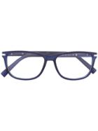 Ermenegildo Zegna Square Frame Glasses, Blue, Acetate/metal