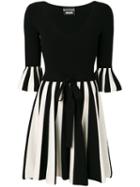 Boutique Moschino - Flared Dress - Women - Polyester/viscose - 42, Black, Polyester/viscose