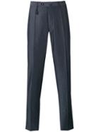 Incotex Classic Tailored Trousers, Men's, Size: 54, Grey, Linen/flax/wool
