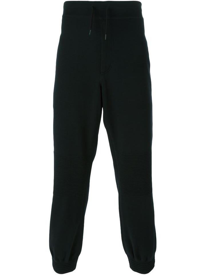 Issey Miyake Men High Waist Drawstring Trousers, Size: 4, Black, Wool
