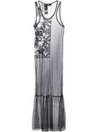 Haider Ackermann Sheer Embroidered Long Dress