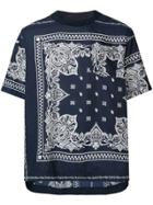 Sacai Arabesque Print T-shirt - Blue