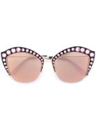 Gucci Eyewear Cat Eye Sunglasses - Metallic