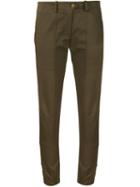 Veronica Beard Cropped Skinny Trousers, Women's, Size: 0, Brown, Cotton/spandex/elastane/lyocell