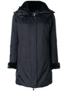 Save The Duck Oversized Faux Fur Cuffed Coat - Black
