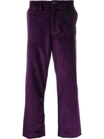 Rowing Blazers Wide Leg Corduroy Trousers - Purple