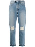 Zadig & Voltaire Distressed Straight Jeans - Blue