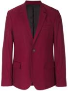 Ami Alexandre Mattiussi Two Buttons Lined Jacket - Pink & Purple