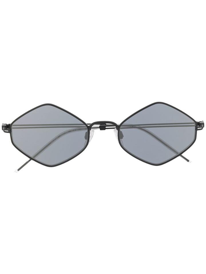 Emporio Armani Hexagon Frame Sunglasses - Black