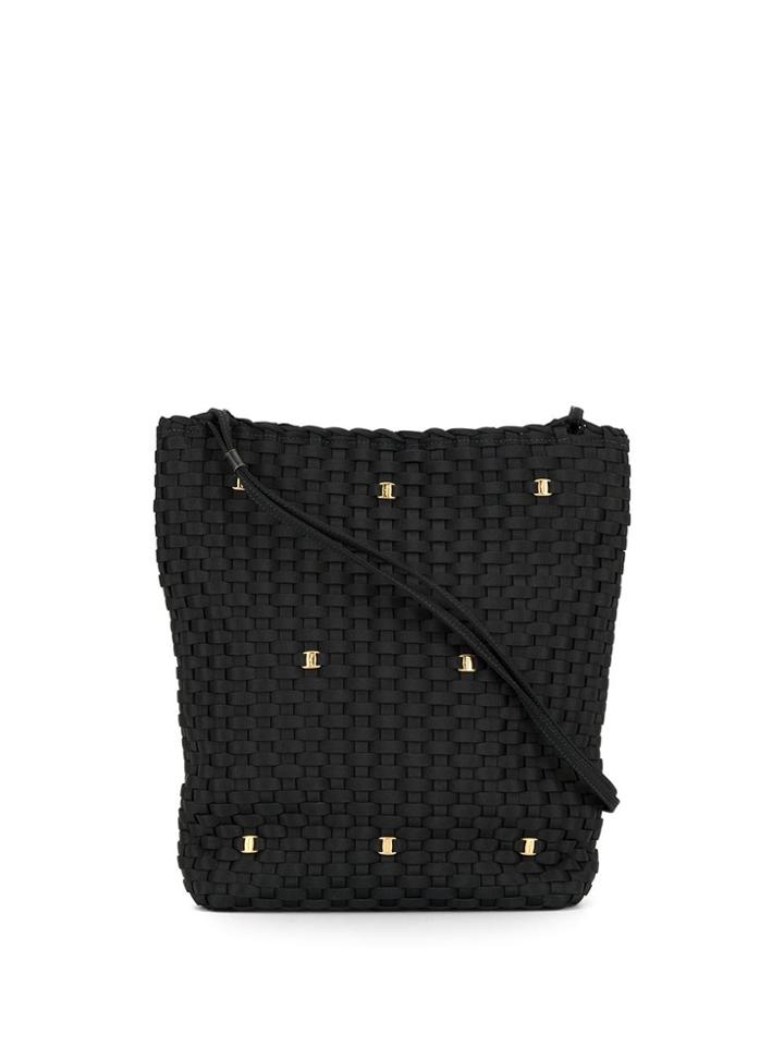 Salvatore Ferragamo Pre-owned Braided Vara Chain Tote - Black