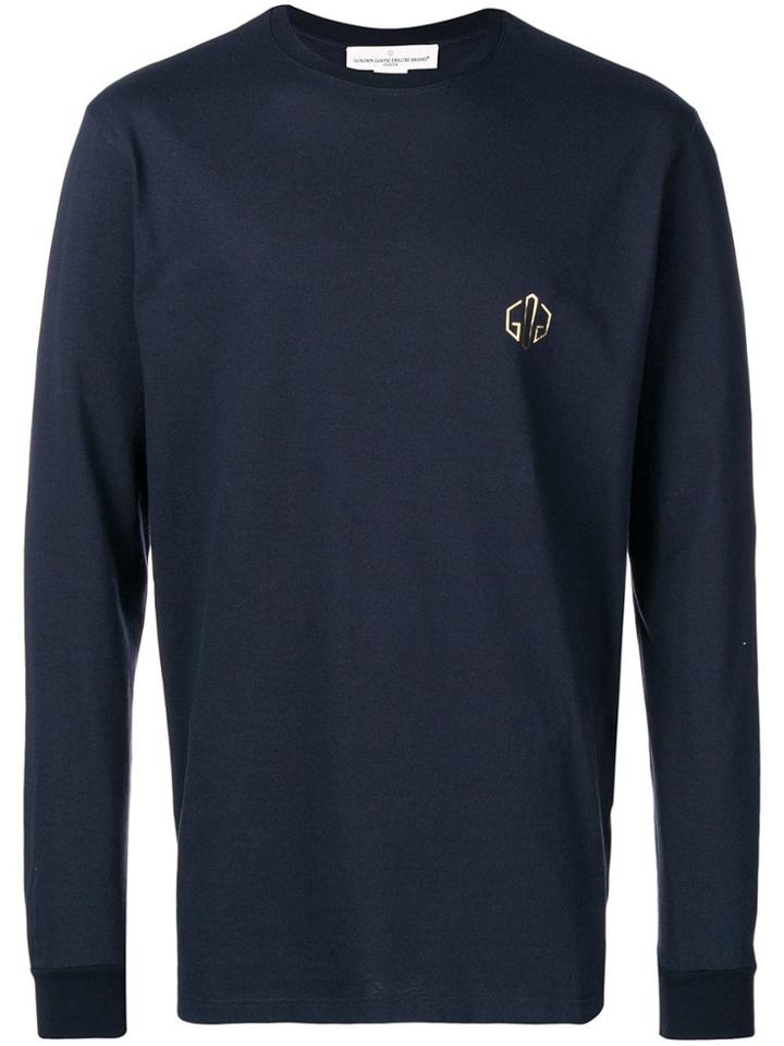 Golden Goose Deluxe Brand Chest Logo Jumper - Blue