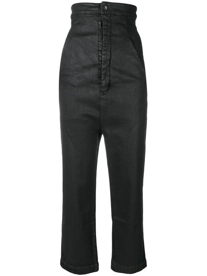 Rick Owens Drkshdw Super High Waisted Trousers - Black