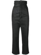 Rick Owens Drkshdw Super High Waisted Trousers - Black
