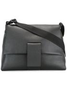 Mm6 Maison Margiela Flap Closure Shoulder Bag, Women's, Black, Calf Leather