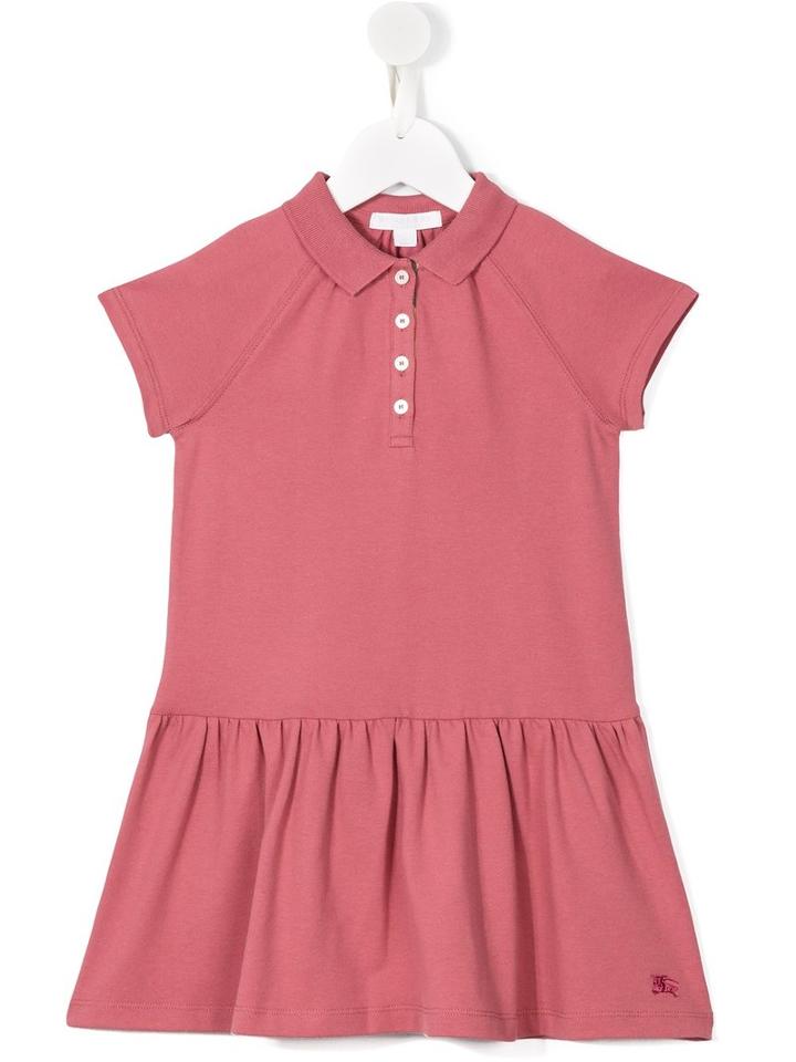 Burberry Kids Polo Dress, Girl's, Size: 8 Yrs, Pink/purple
