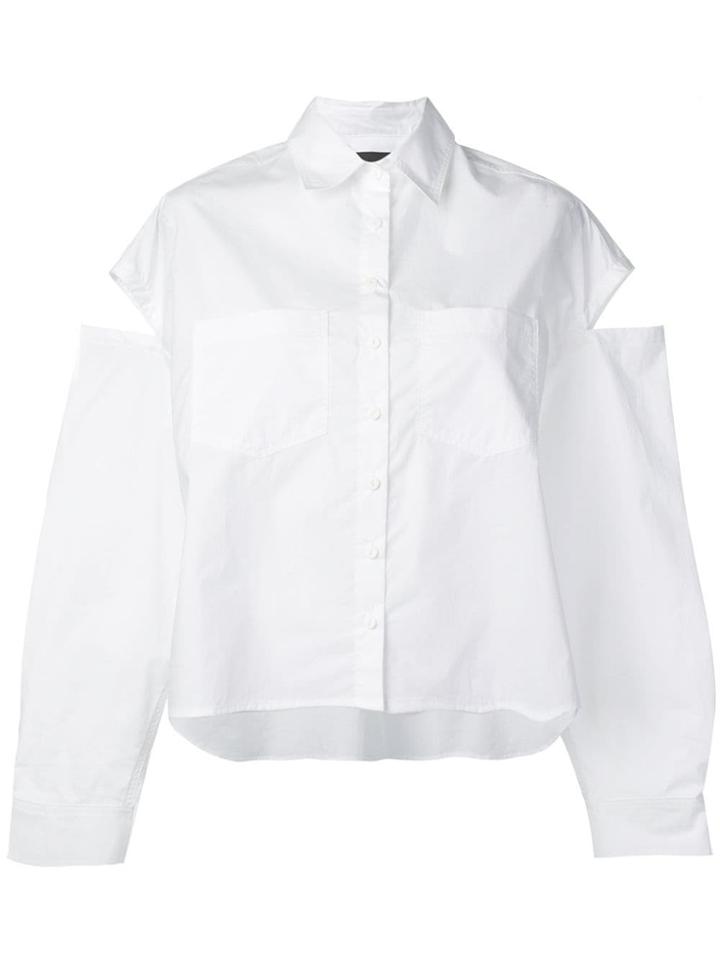 Andrea Ya'aqov Cut-out Detail Shirt - White