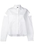 Andrea Ya'aqov Cut-out Detail Shirt - White