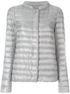 Herno Quilted Cropped Jacket - Grey
