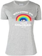 Chiara Ferragni Rainbow Print T-shirt - Grey