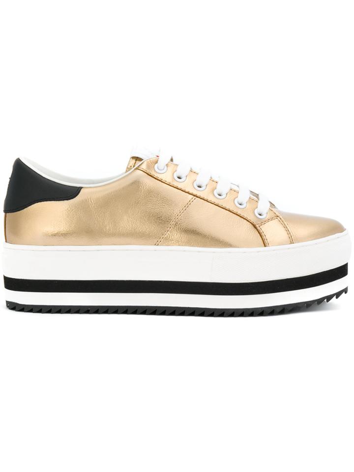 Marc Jacobs Grand Metallic Platform Sneakers