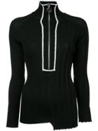 Wynn Hamlyn Ribbed Knit Jumper - Black