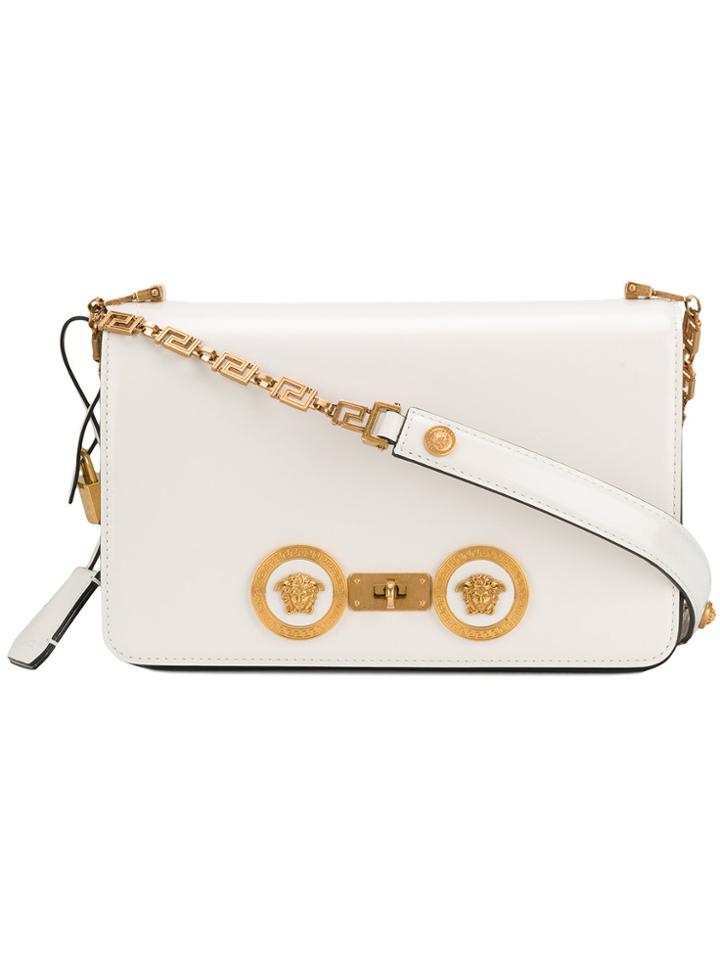 Versace Greek Medusa Shoulder Bag - White