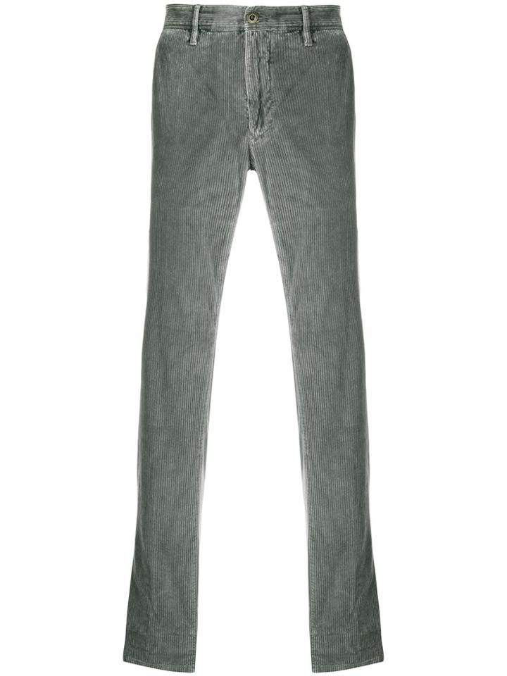 Incotex Corduroy Chino Trousers - Grey