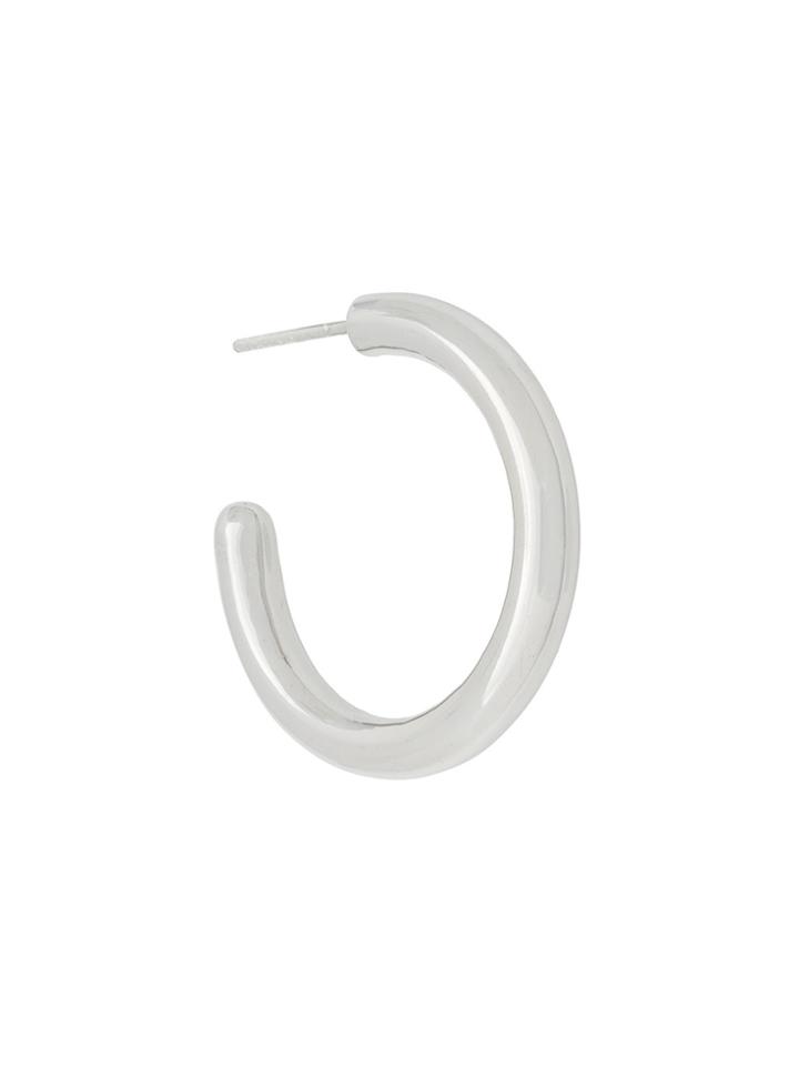 Maria Black Ruby 28 Hoop Earring - Metallic